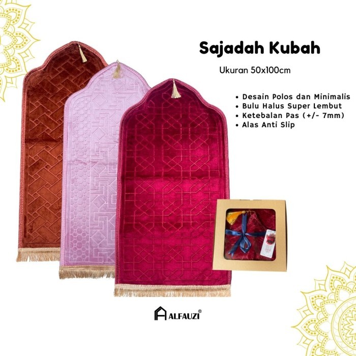 ORIGINAL Sajadah Kubah Mini / Sajadah Tebal / Sajadah Kubah / Sajadah Busa Premium / Hampers Sajadah