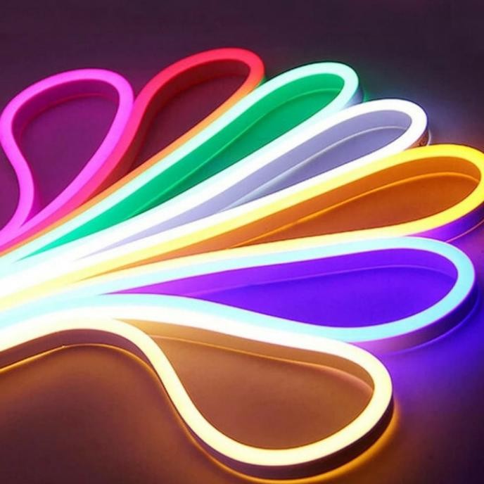 LAMPU NEON FLEX LED DC 12V PANJANG 5 METER SELANG FLEXIBLE LED