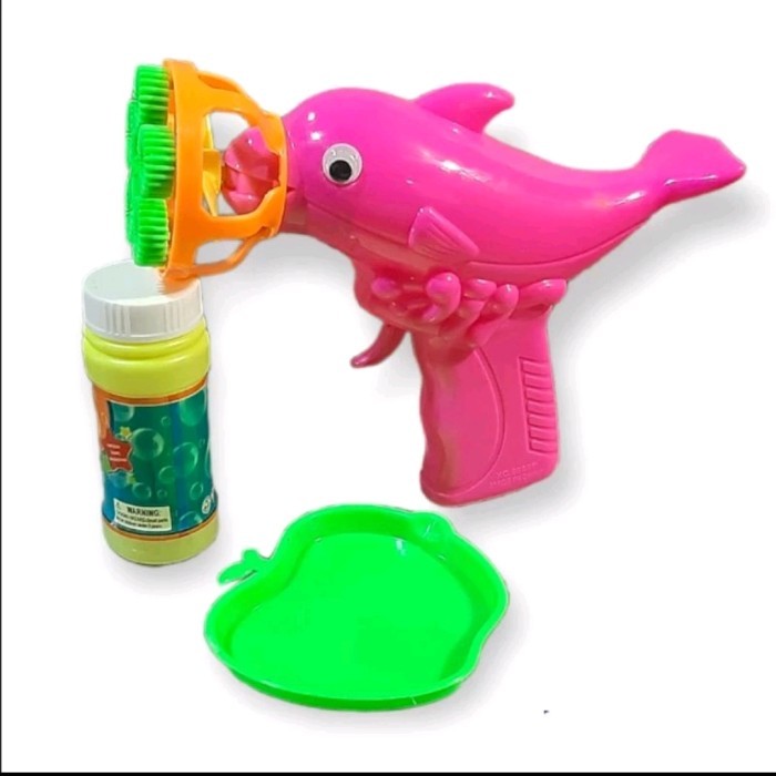 Mainan Bubble Pistol Gelembung Sabun Otomatis Gartis Sabun Reffil