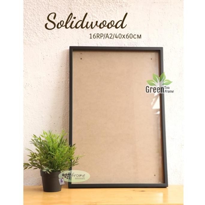 Frame foto / pigura 40x60 cm 16RP/A2 3d Soliwood (tanpa rongga) hitam