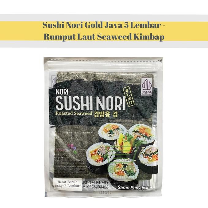 

Sushi Nori Gold Java 5/10/20/50 Lembar - Rumput Laut Seaweed Kimbap Stok Terbatas