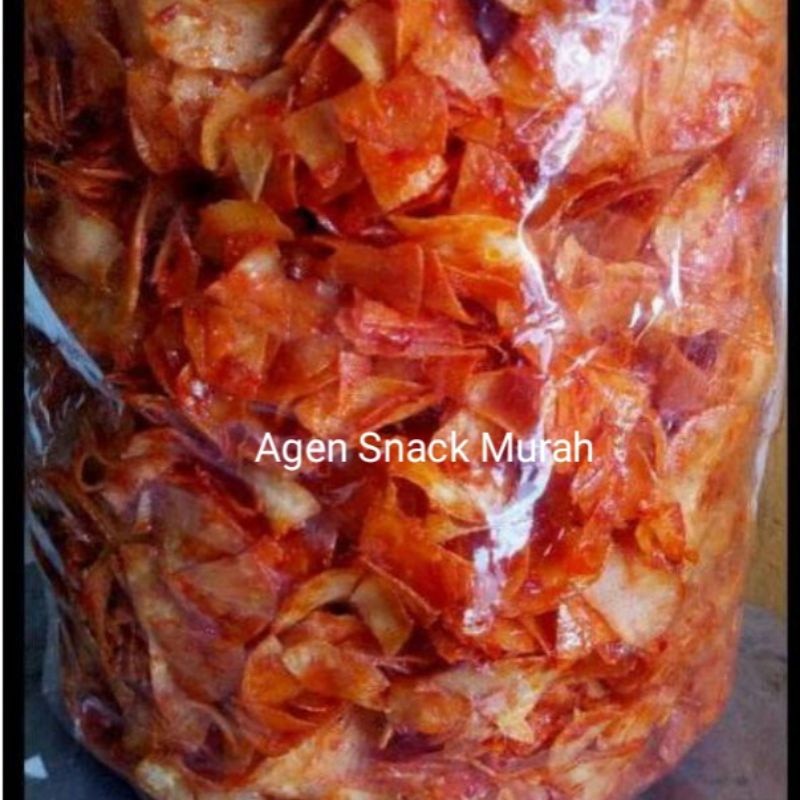 

KERIPIK SINGKONG LENGKET 500GR (1/2KG) PEDAS MANIS - KRIPIK SINGKONG PEDAS