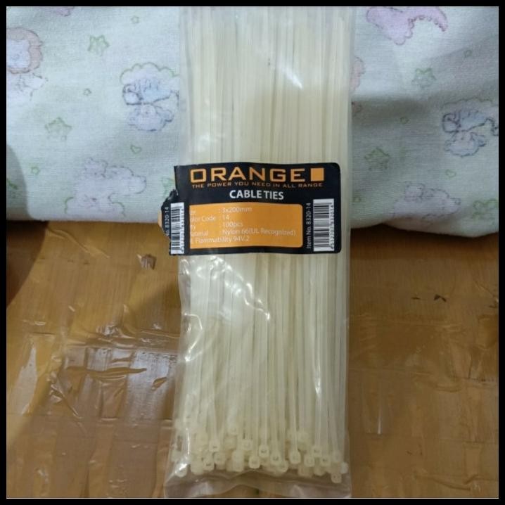 

TERMURAH TALI TIS / KABEL TIS / CABLE TIS PUTIH 20CM (3 X 200MM) /100PC