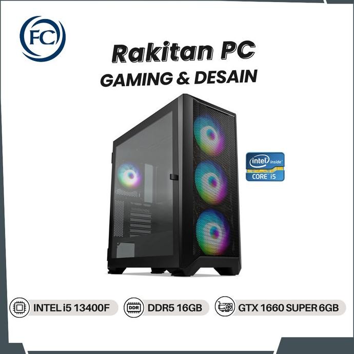 

PROMO PC GAMING & DESIGN DDR5 I5 13400F 16GB GTX 1660 SUPER 6GB SIAP LIVESTR