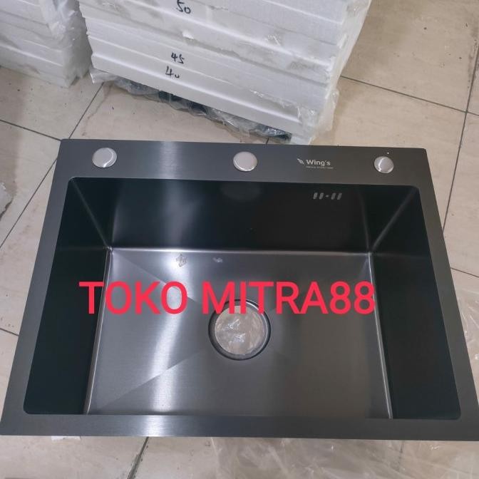 

PROMO KITCHEN SINK 6045 BLACK BAK CUCI PIRING MINIMALIS HITAM