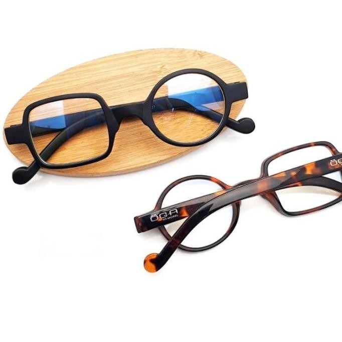 Kacamata kotak bulat photocromic Minus Plus cylinder antiradiasi JS