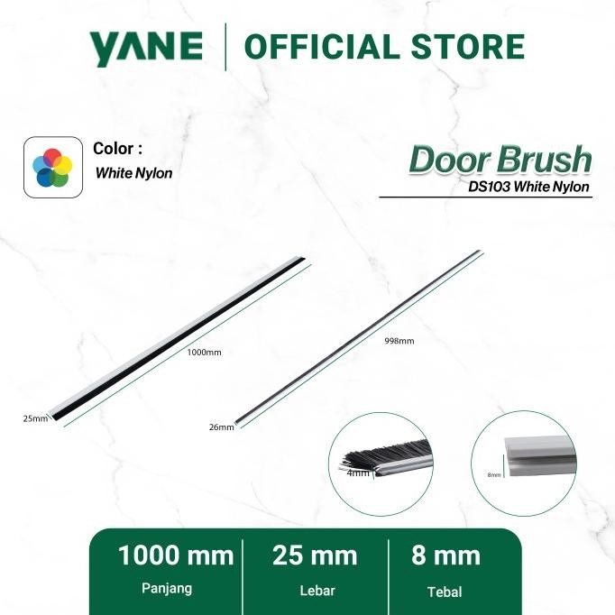 Lis Penutup Celah Bawah Pintu Model Sapu / Door Brush DS103 1000 YANE HFS