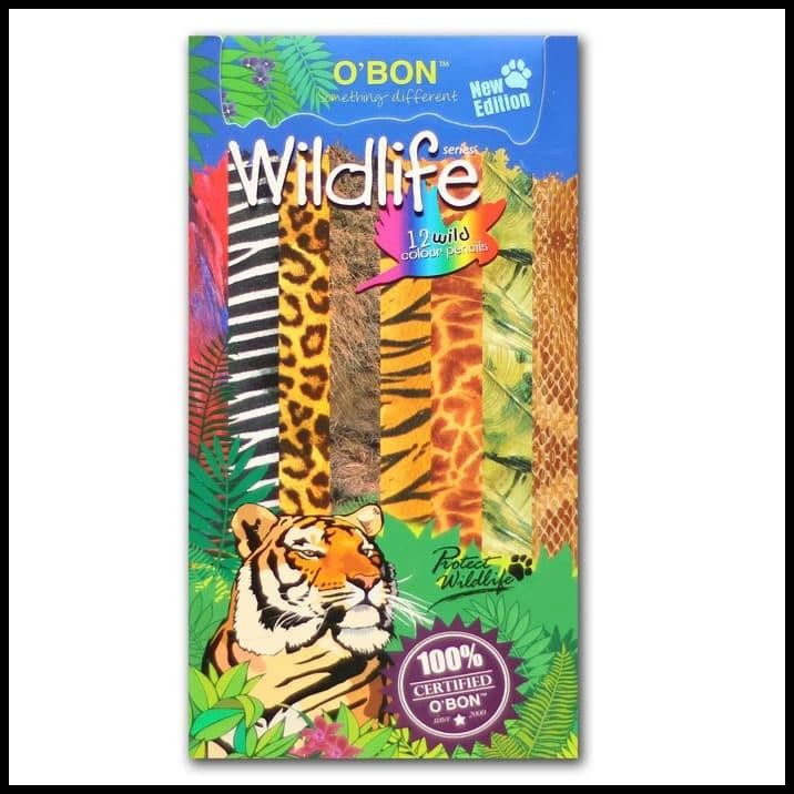 

OBON Wildlife Series Pensil Warna isi 12pcs