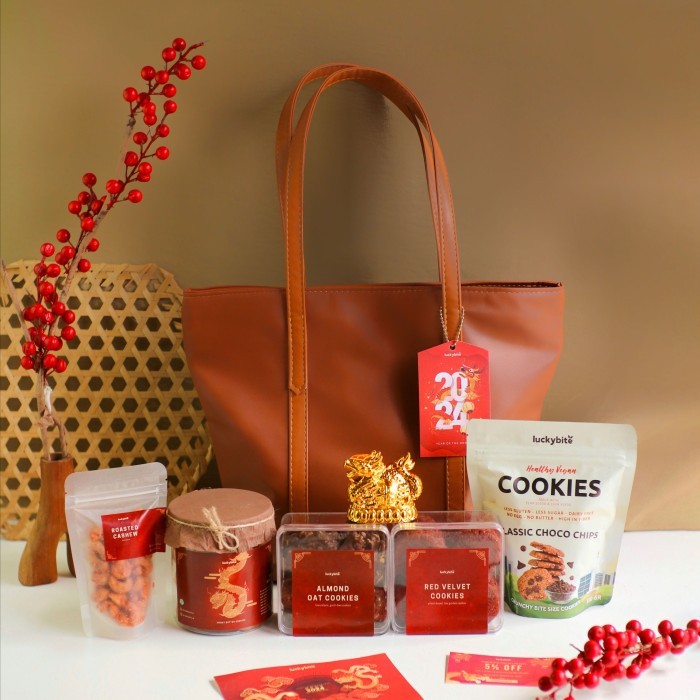 

CNY Hampers Imlek / CNY Hampers - Happiness Set - Premium Leather Bag Limited