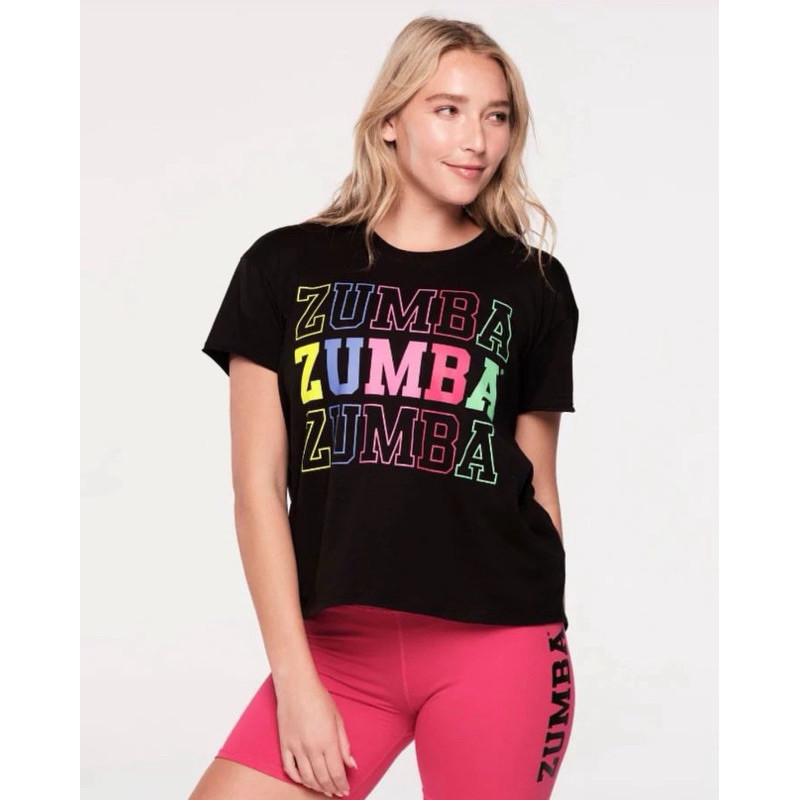 Kaos Zumba Kaos Rainbow Tee Kaos Mirror Original 1:1 Terlaris