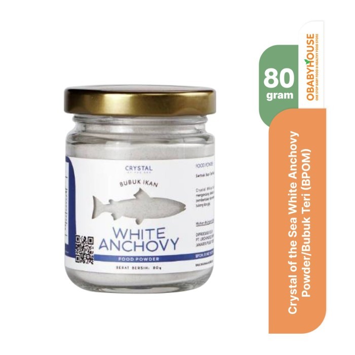 

Crystal of the Sea White Anchovy Powder/Bubuk Teri 80 gr (BPOM)