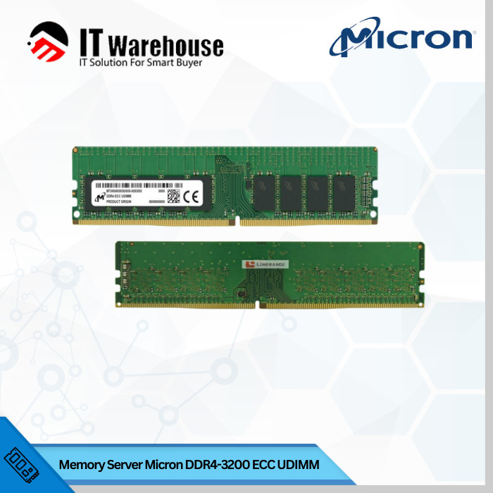 RAM Memory Server Micron 16GB / 32GB ECC UDIMM DDR4 3200 CL22