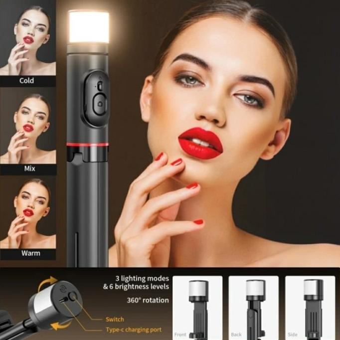 Mini Selfie Stick Baseus Tongsis Bluetooth Folding ZER