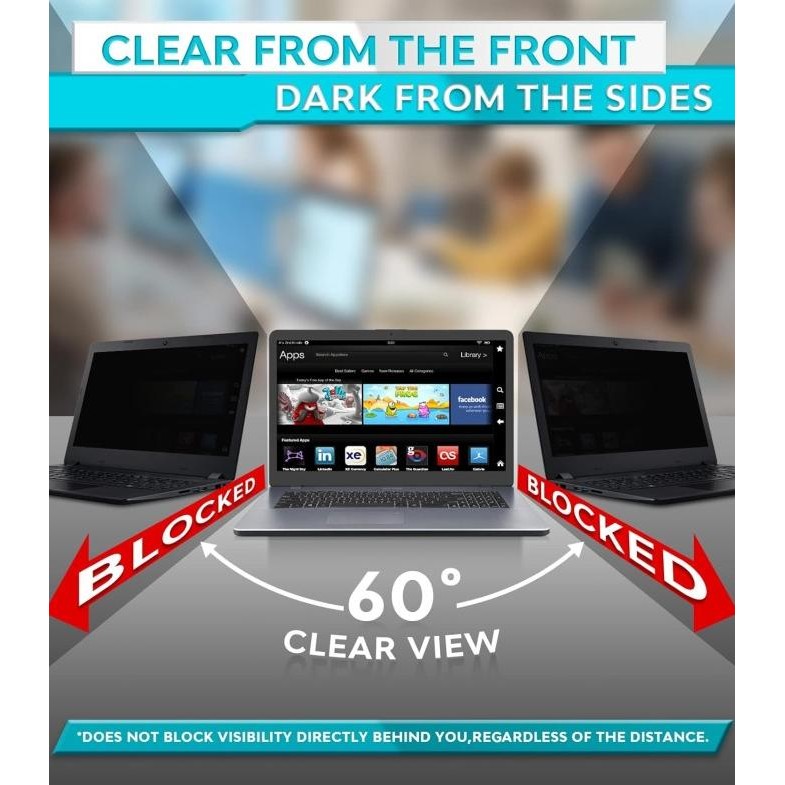 Laptop 13 14 15 inch 16:9 / 16:10 Privacy Screen Protector Anti Spy Removable Filter Guard Anti Glar