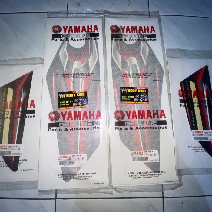 Striping stiker list set Rx king 2007 merah Original