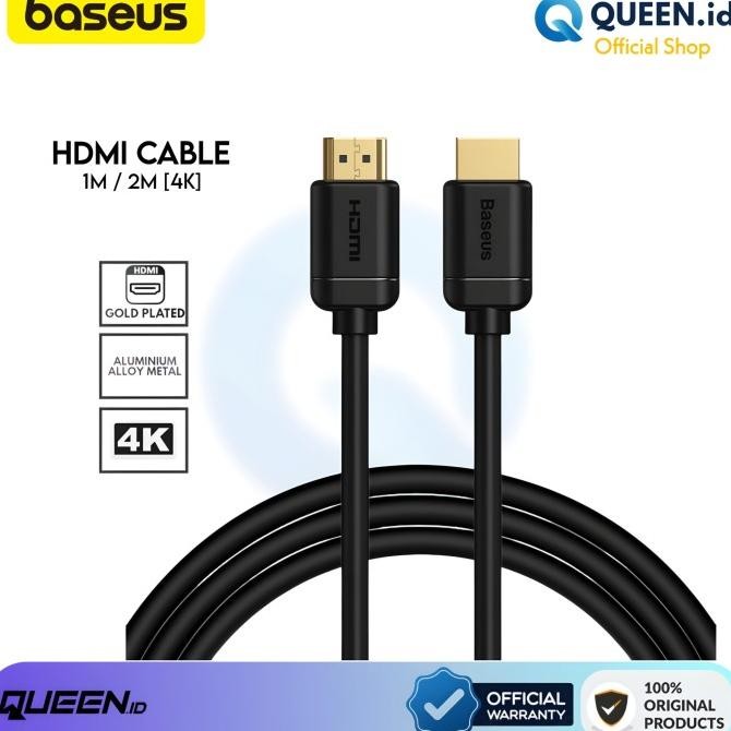 Baseus Kabel HDMI to HDMI 4K Support 1M - 2M / Kabel HDMI PC TV 4K