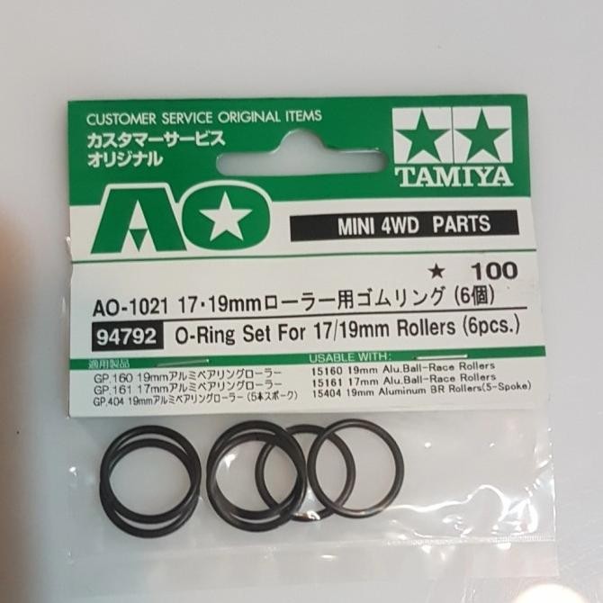 tamiya AO o ring set for 17/19 mm rollers (6pcs)