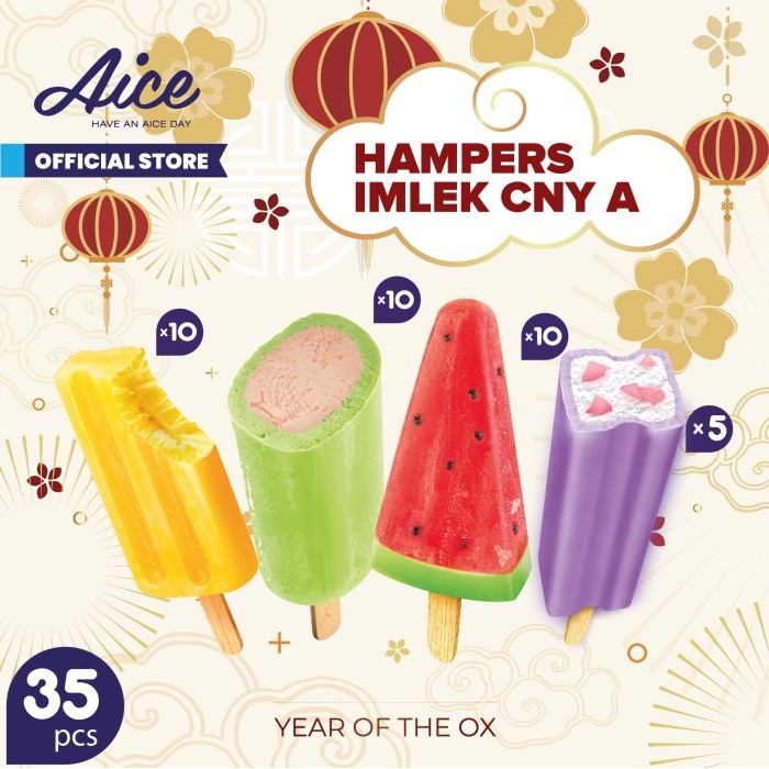 

Imlek Paket Hampers Imlek CNY Chinese New Year Aice Ice Cream A Total 35 Pcs Limited