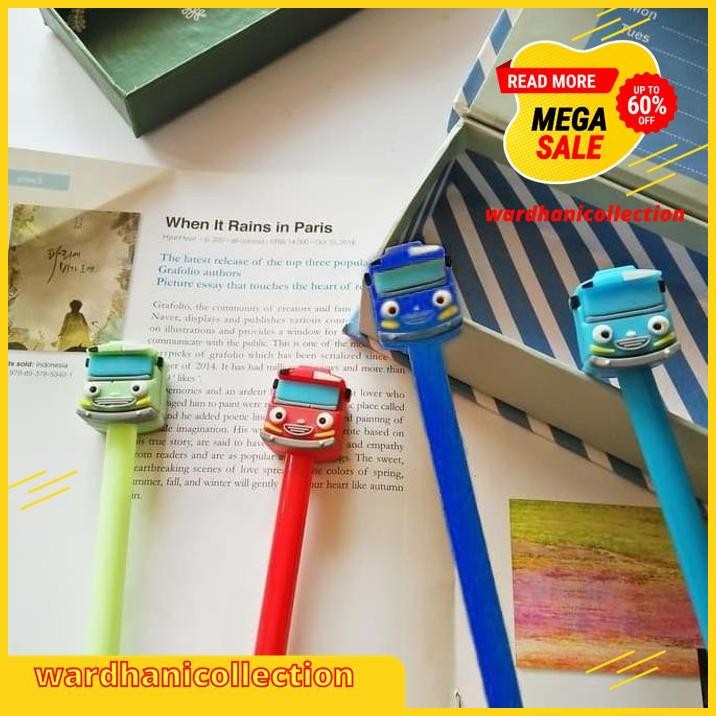 

PULPEN TAYO / GEL PEN KTER MOBIL BUS CAR PENA LUCU SOUVENIR UNIK EKSLUSIF !!