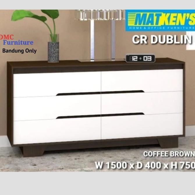 Promo Buffet Tv Rak Tv 150 Cm Credenza 6 Laci Serbaguna Cr Dublin