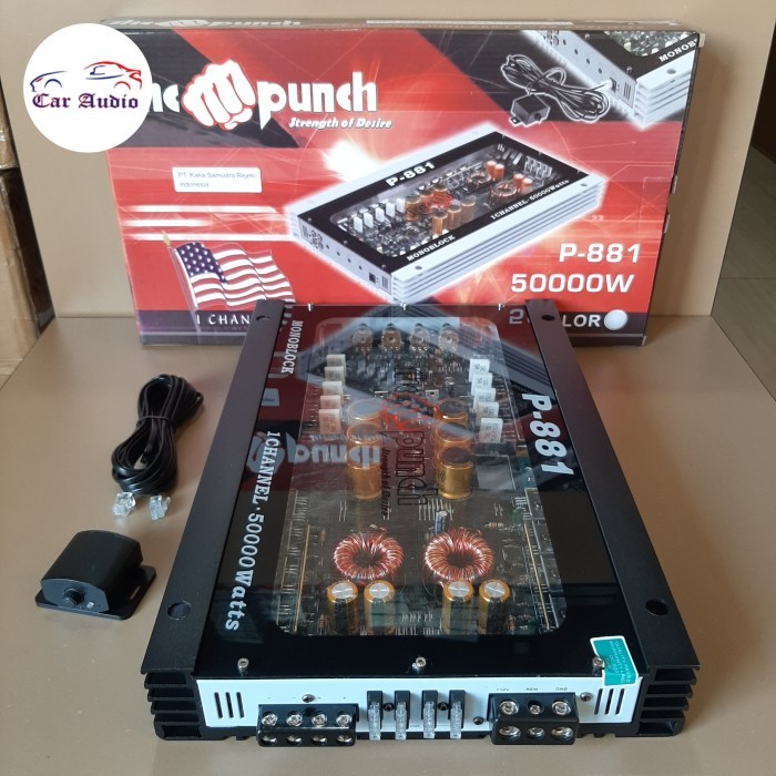 Power MONOBLOCK MURAH KUALITAS ISTIMEWA THE PUNCH P-881 AUDIO MOBIL