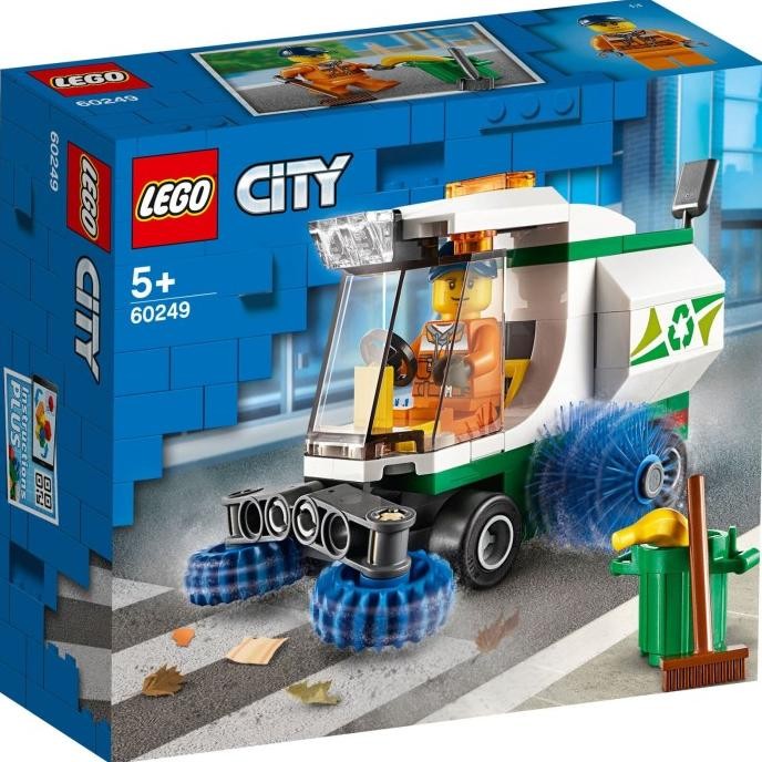 LEGO City-60249 Street Sweeper Set Garbage Truck Car Motorcar Kid Toy