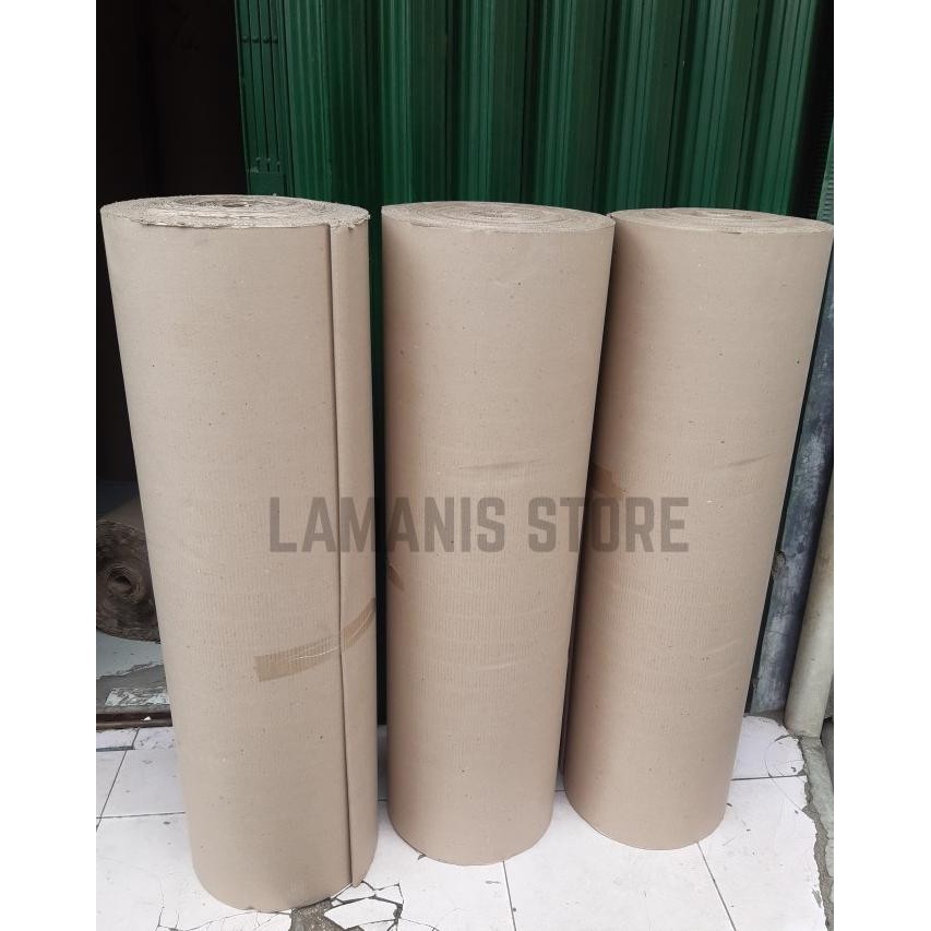 

NEW Kardus Lembaran Gulungan Corrugated Karton Single Face Roll 50 cm - 100 cm