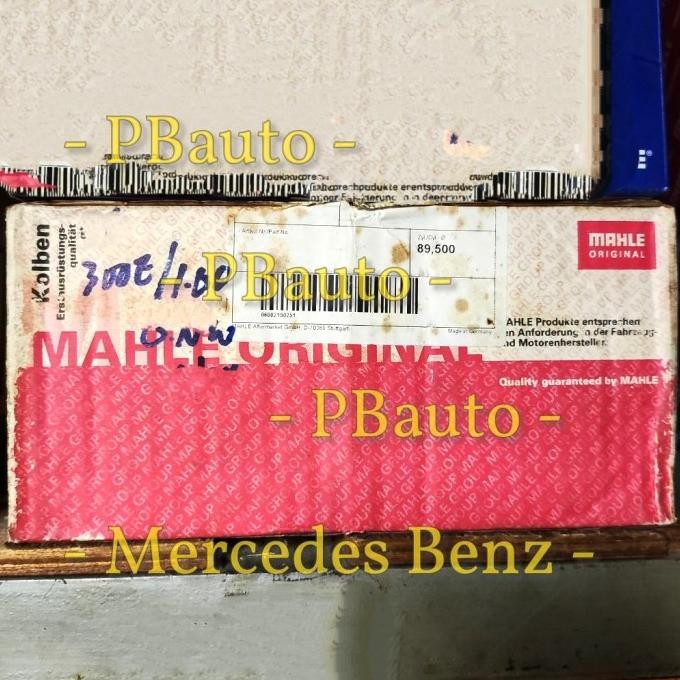 PROMO PISTON 300E W124 OV100 MERK MAHLE / RING SEKER SEHER MERCY OVERHAUL #ORIGINAL