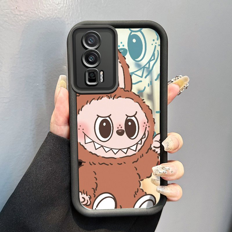 Casing Hp Untuk Xiaomi POCO F5 Case Softcase Casing tersenyum HP Kesing cermin langkah sampul pelind