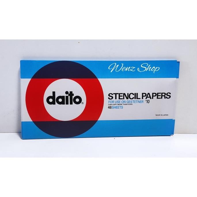 

NEW Stencil Paper Daito Kertas Stencil Daito 48 Lembar