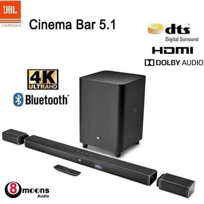 JBL CINEMA BAR 5.1 5.1 CHANNEL 4K ULTRA HD SOUNDBAR SPEAKER SYSTEM ORIGINAL DAN TERPERCAYA