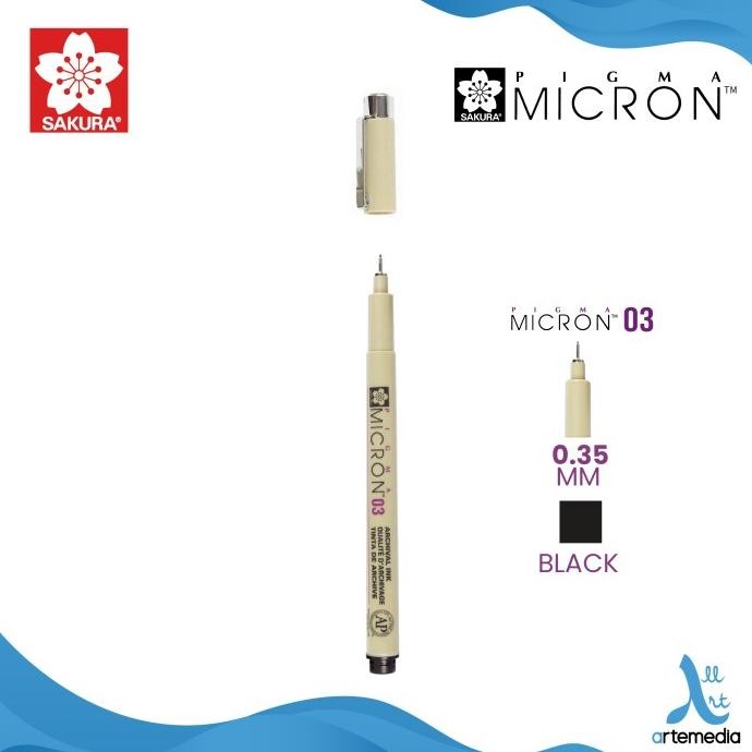 

Drawing Pen Sakura Pigma Micron Set 3 Pigment Ink Pulpen Gambar GT