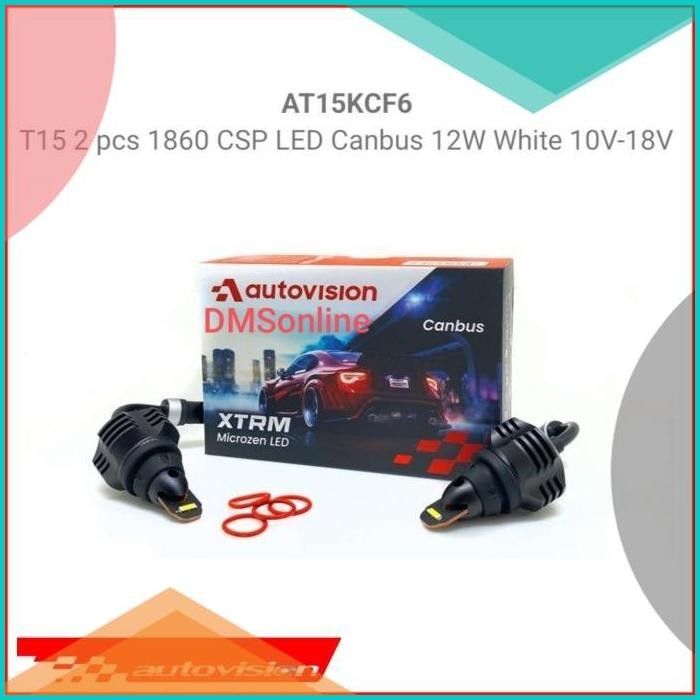 Led R15 T13 T16 12W Canbus Autovision Led Mundur T15 Putih 07D35Z4 :)