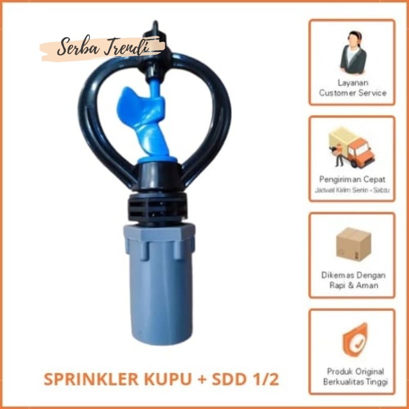Sprinkler Pertanian Sprinkler Taman Sistem Irigasi Sprinkler Butterfly kebun Drat Luar + Sock Drat D