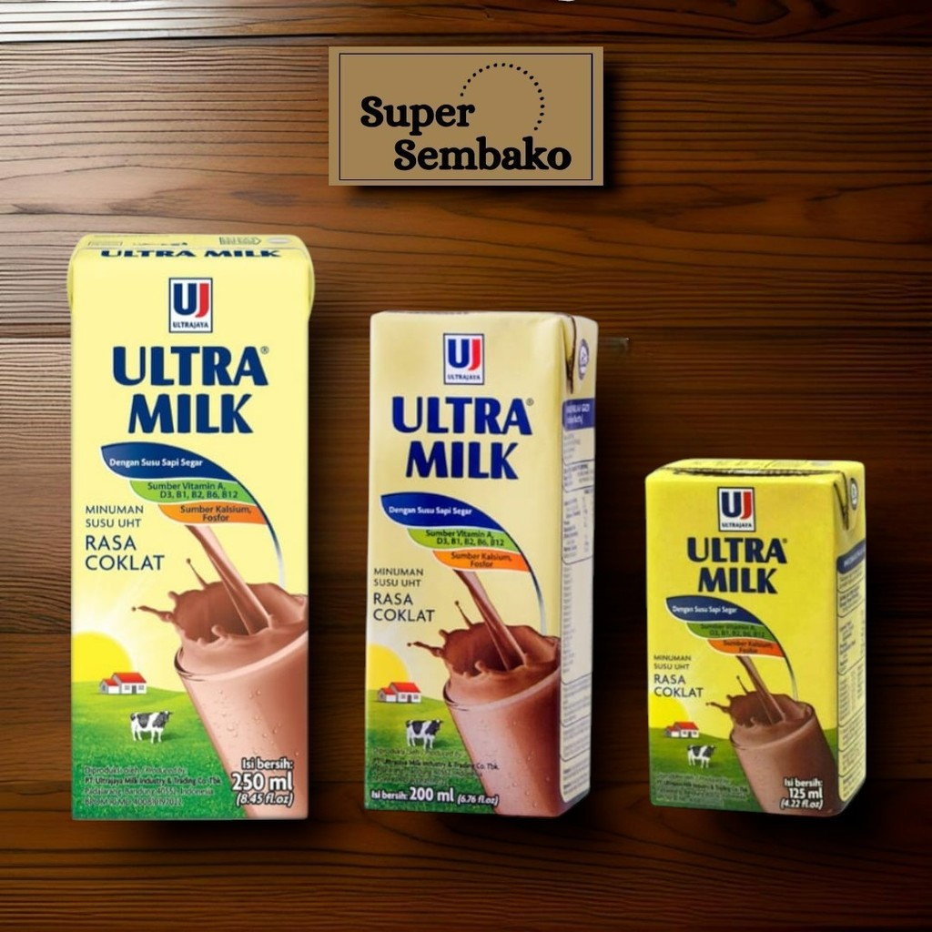 

SUSU ULTRA UHT KEMASAN RASA COKLAT 125ml 200ml 250ml