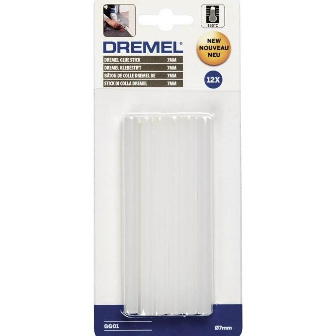 

Promo DREMEL Multipurpose 7mm High Temperature Glue Stick (12 pcs) COD