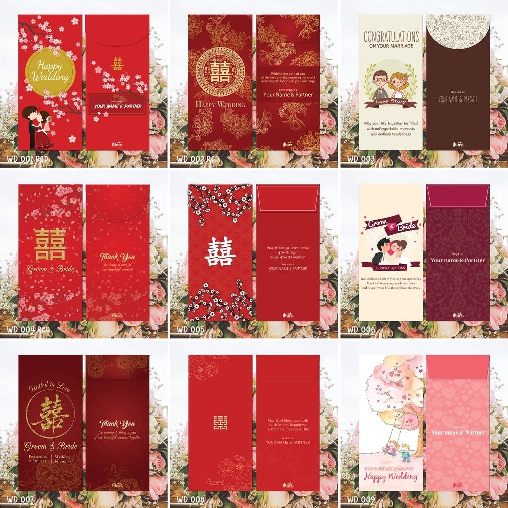 

GHT Custom Angpao Wedding | Angpao Sangjit | Amplop Uang Seserahan | Angpao Kondangan (MPWD Collection 001)