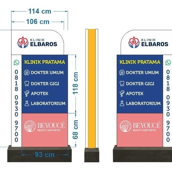 Pylon Sign | Totem | Huruf Timbul | Neonbox | Neon Box | Elbaros