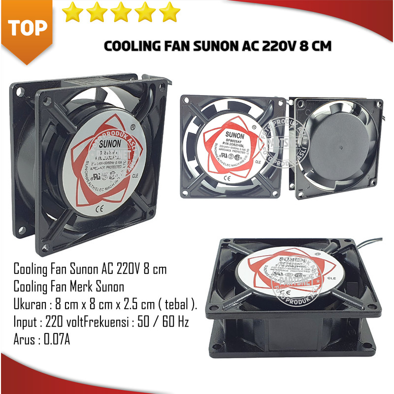 Cooling Fan Sunon AC 220V 8 cm