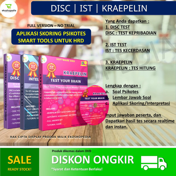 Aplikasi Psikotes Combo - DISC IST KRAEPELIN