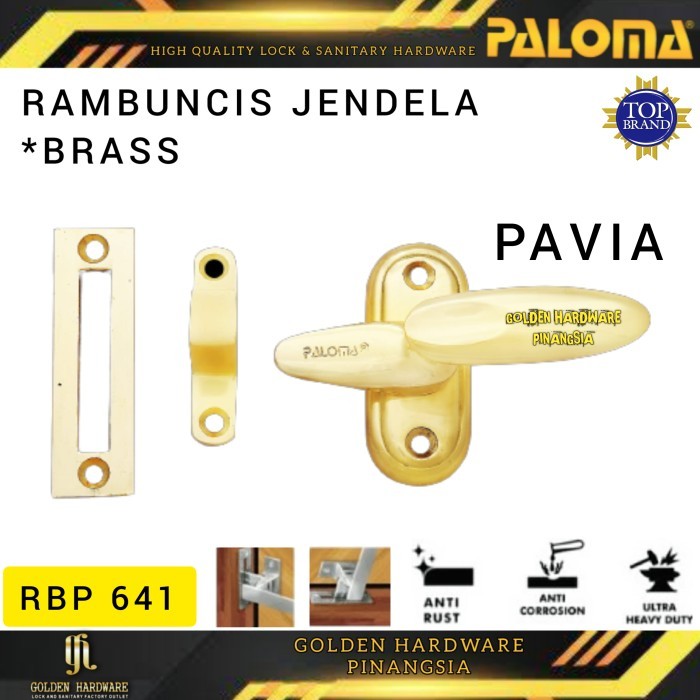 Kunci Jendela Grendel Rambuncis PALOMA RBP 641 PAVIA