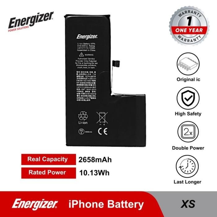 Batre Baterai Battery Energizer -  Iphone X / Xr / Xs / Xs Max Original
