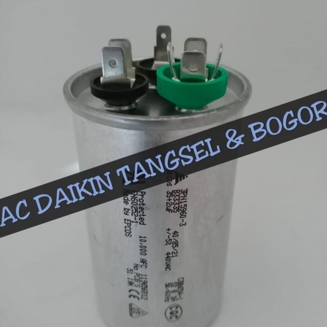 Capacitor / Kapasitor Ac Daikin 1.5Pk Ftne35 35+2Uf
