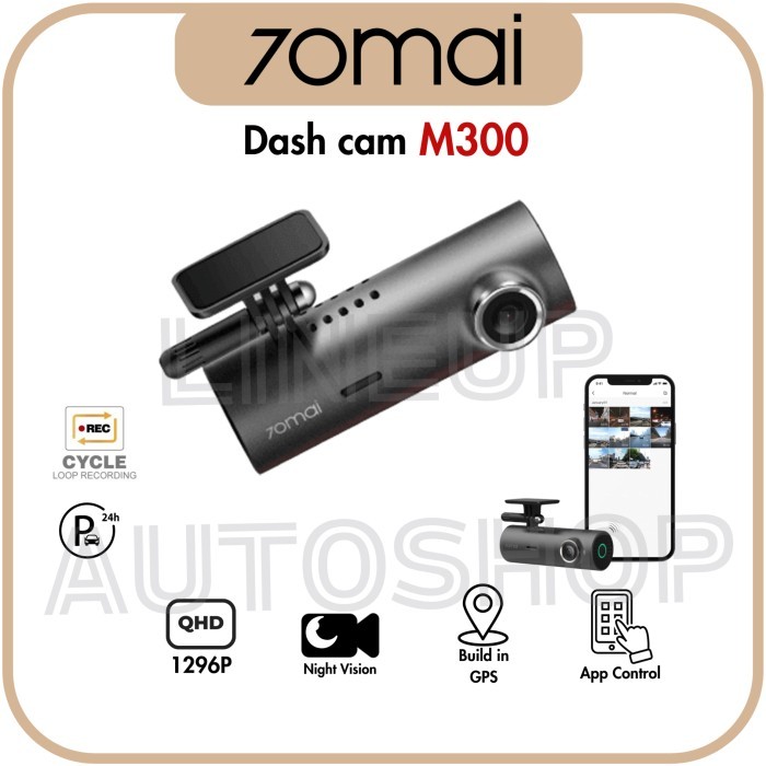 Limited 70Mai M300 Wifi 1296P Car Dashcam Kamera Mobil Dvr