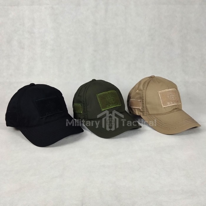 Topi Topi Tactical Topi Velcro Topi Army Topi Ripstop Topi Pria Terbaru - Cream kekinian original