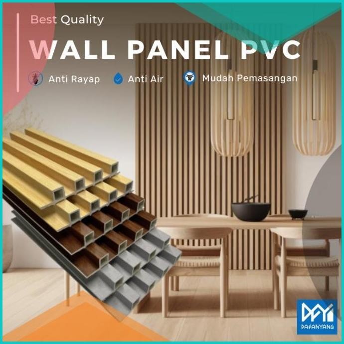 Golden GW FA Wood Wall Panel WPC Best Quality 3 meter*16cm Kisi Kisi K