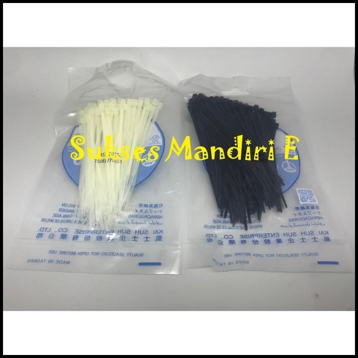 

TERMURAH CABLE TIES CV 100 HITAM - PUTIH KABEL TIES KSS 100X2.5MM HITAM /PUTIH !!!!