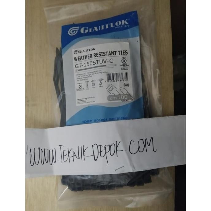 

Cable Ties 15 cm x 4.8mm Tahan Panas Matahari Sinar UV Perpack Depok