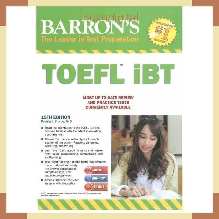 

Planner Barron'S Toefl Ibt 15Th + Audio Dvd + Software Answer Key