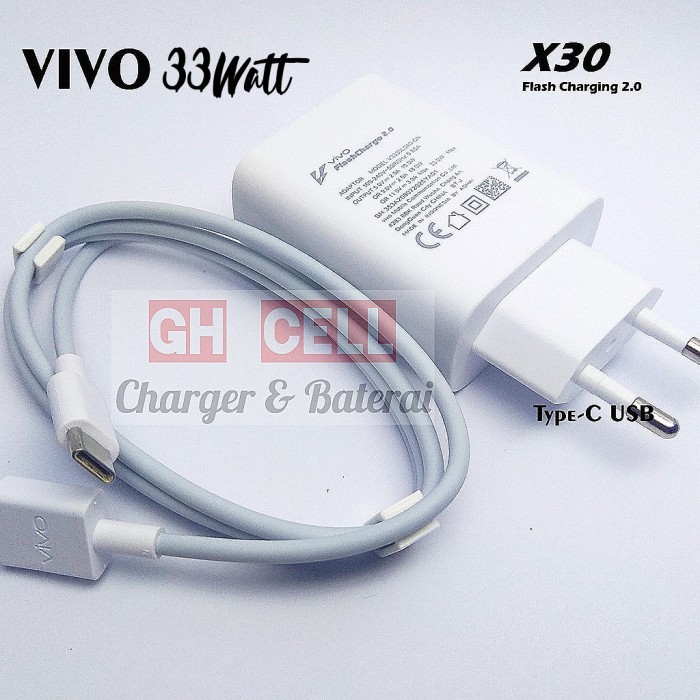 Charger Vivo V21 V21e V20 V20 Se Fast Charge 33Watt Type C Original